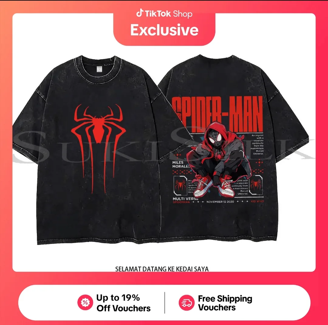 Men's Women's Plus Size Shirts Spider American Trendy Unique Prints