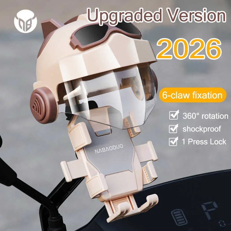 Motorcycle Phone Holder Adjustable Helmet Phone Mount Water Blocking And Sunshade Mobile Waterproof