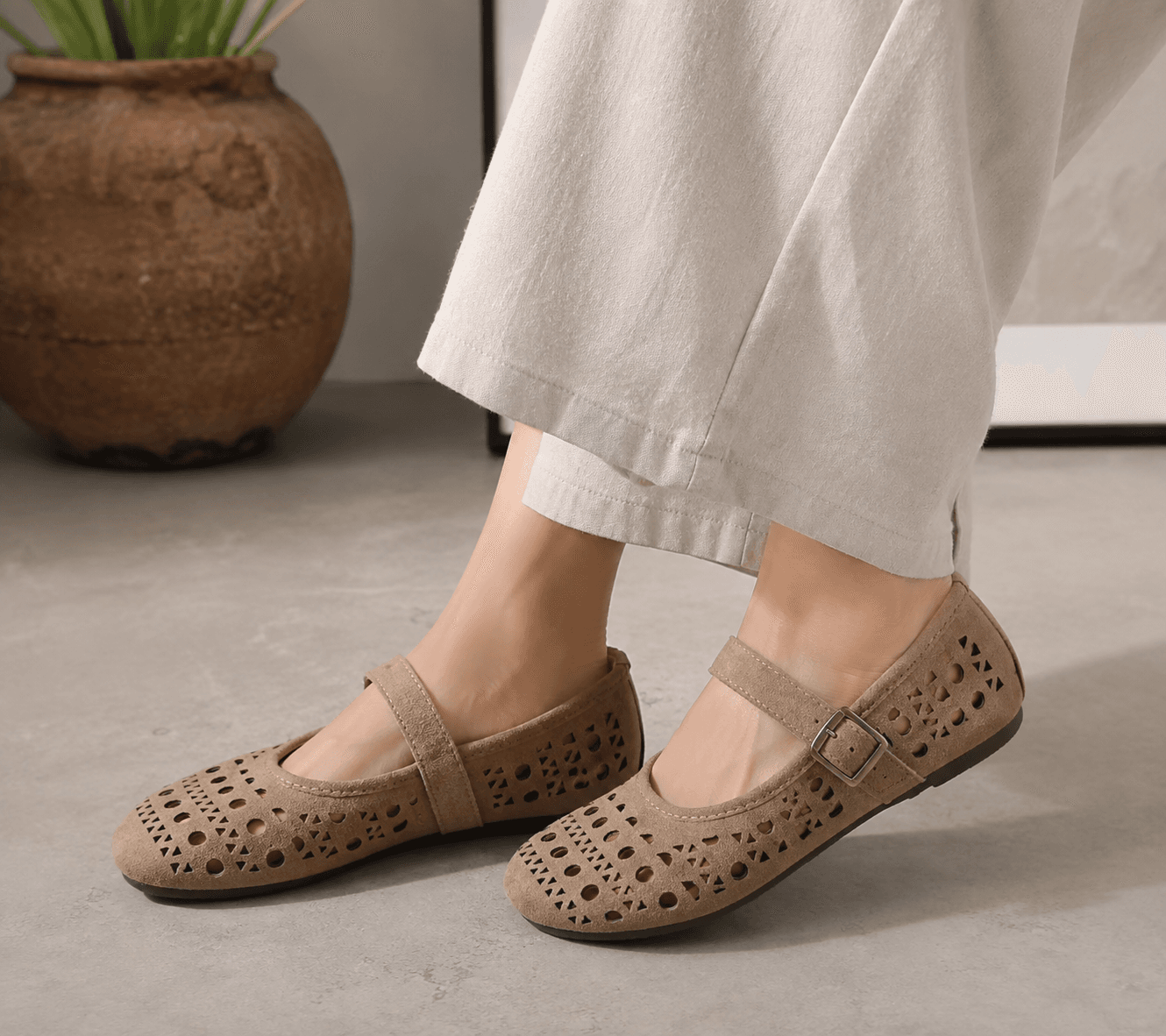 YOTO- Suede Mary Jane Shoes for Women