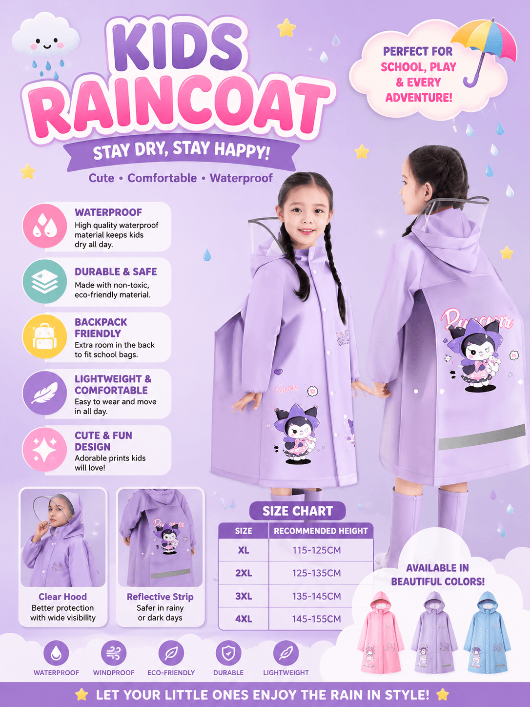 Raincoat For Kids