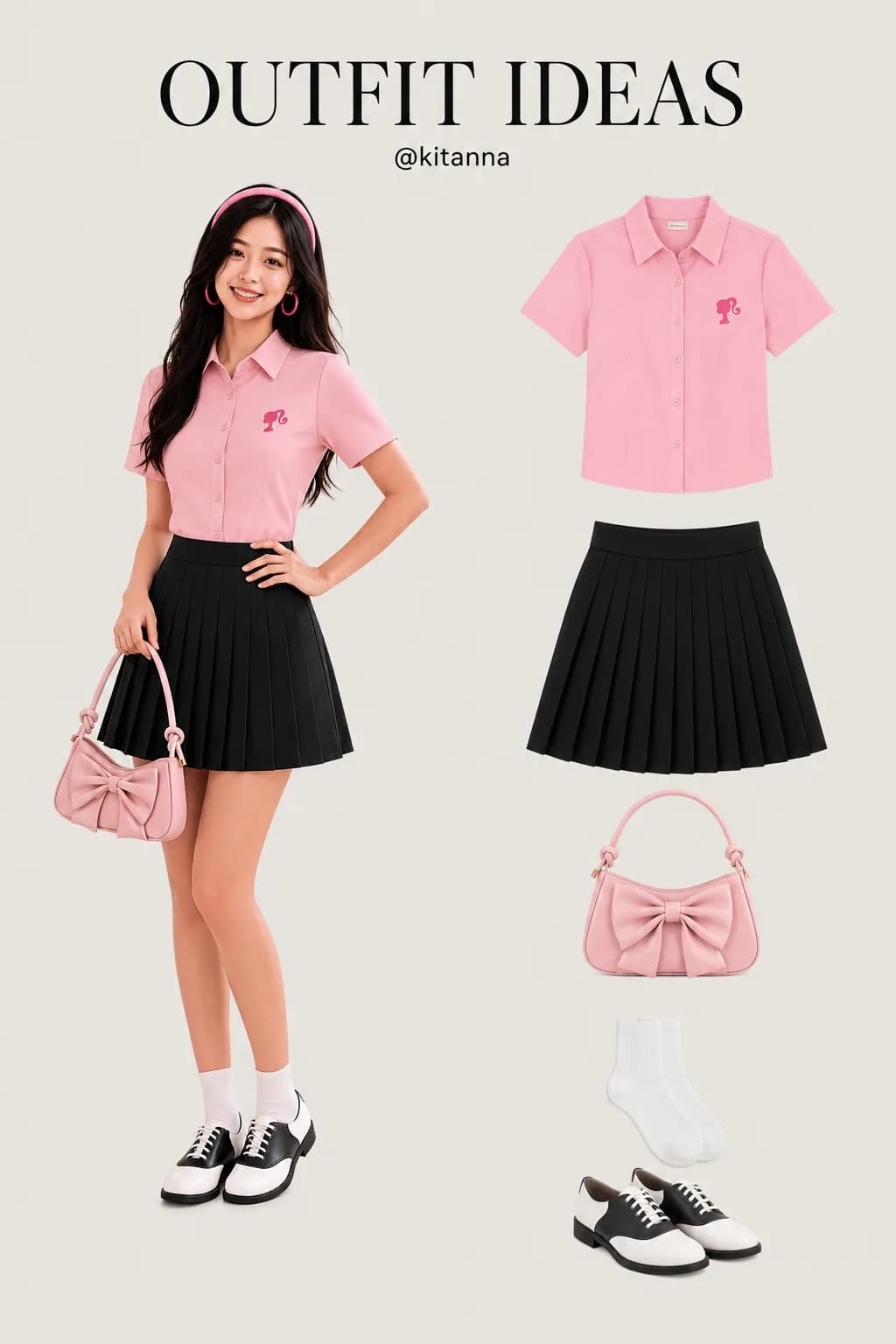 PINK PREPPY OUTFIT