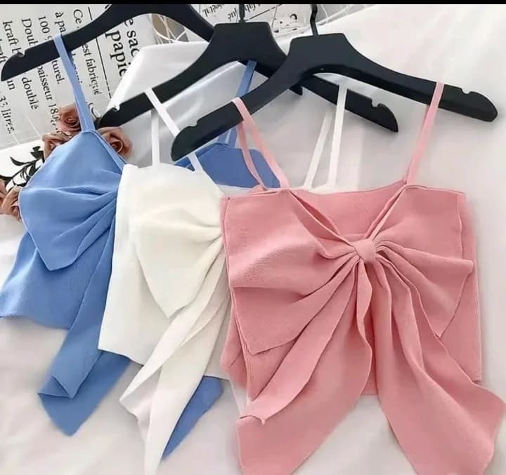 RESTOCKED! ๐ Best-selling Big Bow Top is back! Available in 3 colors. PM to order ๐