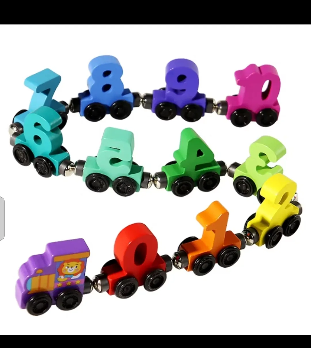 Magnetic letter train