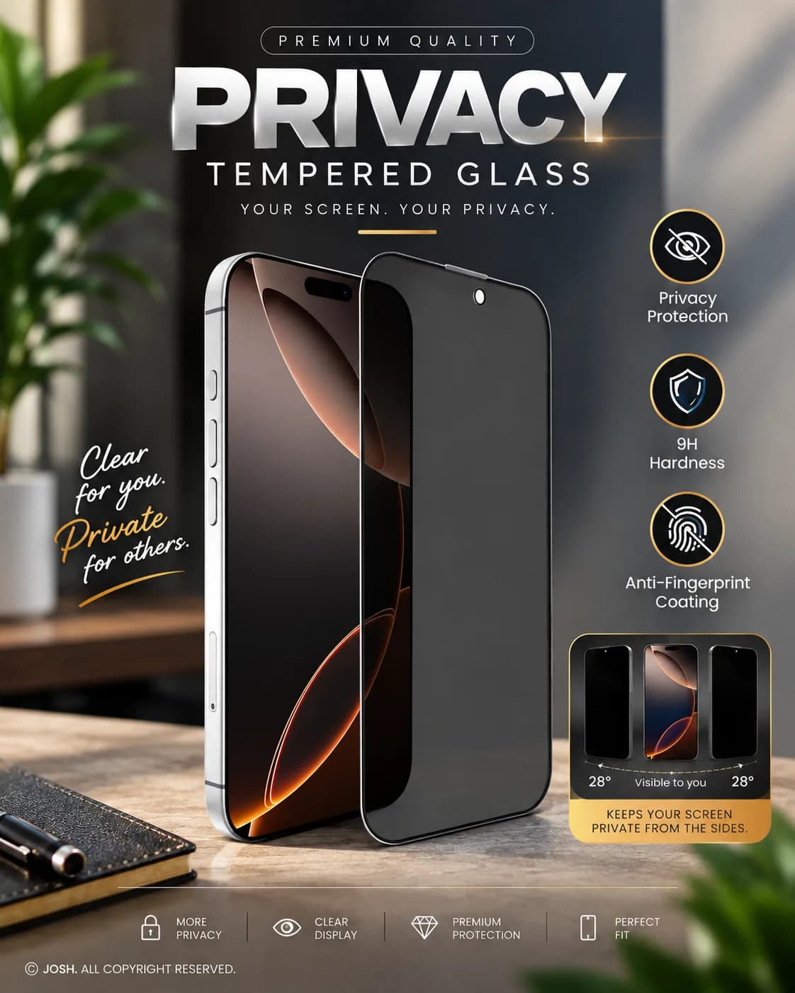 Privacy Glass π±π Protect your screen. Protect your privacy.