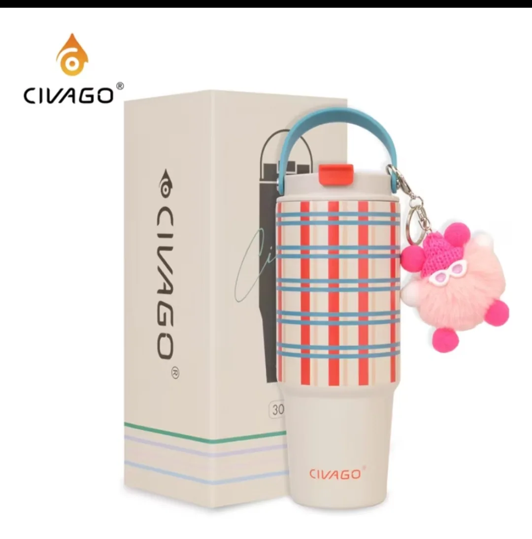 🌸 Pink, pretty, and made for everyday adventures! 🌸✨ Stay hydrated in style with this adorable CIVAGO 30oz Straw Insulated Tumbler 💕🥤 Keeps your drinks refreshingly cold while adding a cute touch to your day! 🎀 Stylish design ❄️ Insulated to keep drinks cold 🧸 Comes with a lovely charm 💖 Perfect for school, work, travel, or gifting! 🛍️ Get yours now before it’s gone! 👉 Tap the link and add this cutie to your cart! ✨