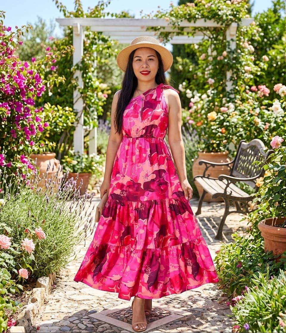 About this item Tips: S=US 4-6, M=US 8-10, L=US 12-14, XL=US 16-18, XXL=US 20. The Ditsy Floral Maxi Dress Use Lightweight And Soft Polyester, Friendly To Skin And Giving You Light And Cozy Wearing Experience. This One Shoulder Boho Dress Perfect For Summer UNIQUE DESIGN: Women One Shoulder Maxi Dress; Ditsy Floral Maxi Dresses; Sleeveless Sundress; High Elastic Waist A-Line Dress; Long Flowy Dress For Women; Ruffled Hem Bohemian Dresses; Knot Off Shoulder Boho Dress; Tiered Swing Dress For Women; Summer Beach Dresses; Fit And Flare Dress; Swing Shift Dress ELEGANT SUMMER MAXI DRESS! This Floral Tiered Boho Dress Satisfy Your Fantasy And Expectation Of Summer. The Long Bohemian Dress Has Many Colors To Chose: Coffee One Shoulder Sundress; Black Pleated Hem Boho Dresses; Yellow Ditzy Floral Maxi Dress; Black White Ditzy Floral Dresses; Blue Pink High Waisted Swing Dress TRENDY STYLE: Off Shoulder Is The Highlight Of This Tiered Maxi Dress, It Can Show Your Pretty Shoulders. The Floral Print Bohemian Dress Exudes Feminine Charm And Makes You Stand Out In The Crowd. The Sleeveless Summer Flowy Dress Looks Particularly Cool, The First Choice For Summer Dress INIMITABLE STYLISH FLOWY DRESSES! The Swing A-Line Dress Can Match With High Heels, Sandals, Flat Shoes, Flip-Flops Or With A Brimmed Hat For A Graceful Looks. This Ditzy Floral Sundress Suits For Beach, Vacation, Holiday, Travel, Daily, Dating, Shopping, Party, Wedding And Other Occasions In Summer