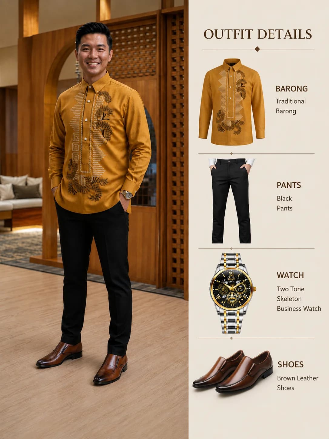 Julia Fabric Barong