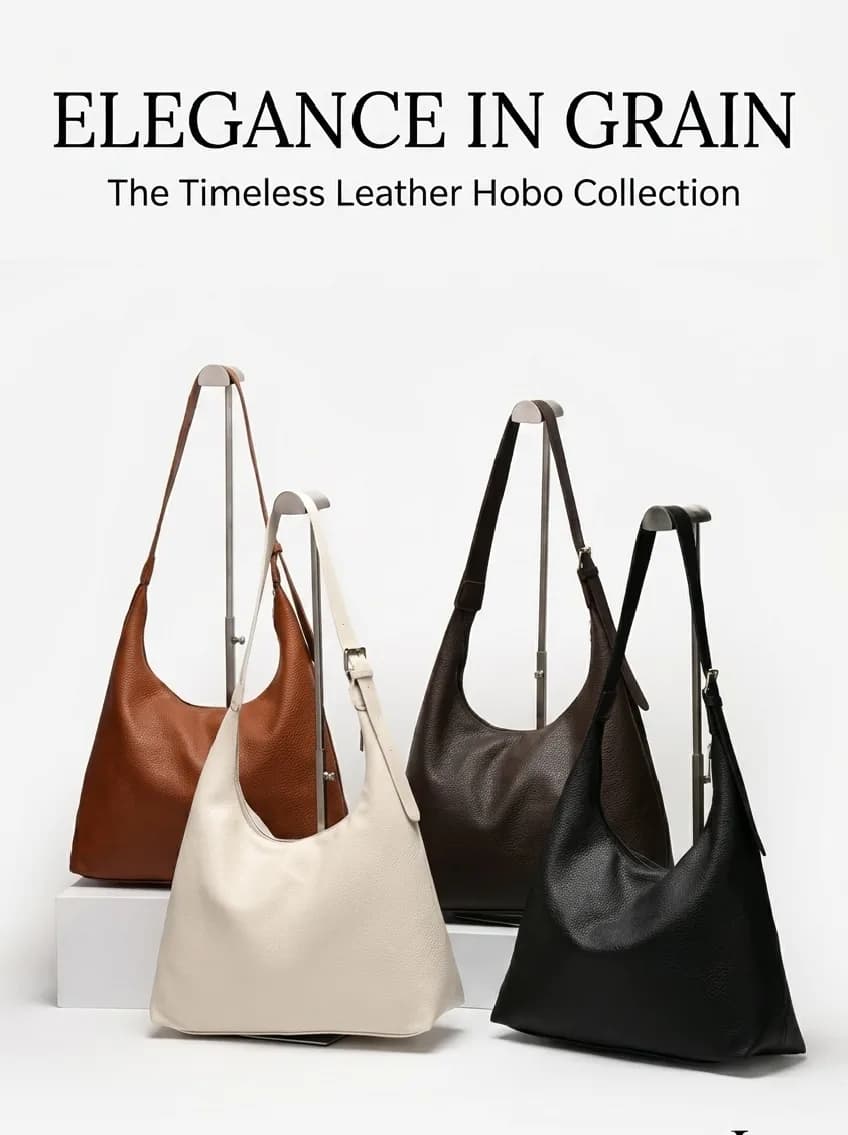 Leather shoulder bag