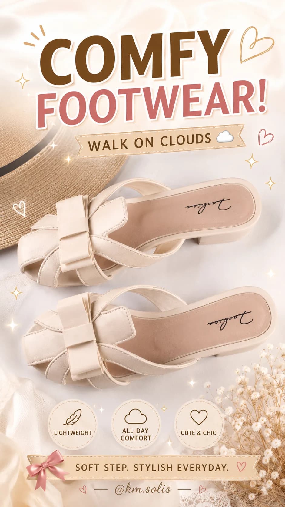 FJ Women's Shoes New Half-Tray Casual Outer Wear Hollow Slippers Flat-Bottomed Fashion XY-239
